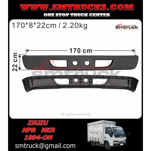 Isl B Isuzu Npr Nkr Nhr Bumper W O Hole